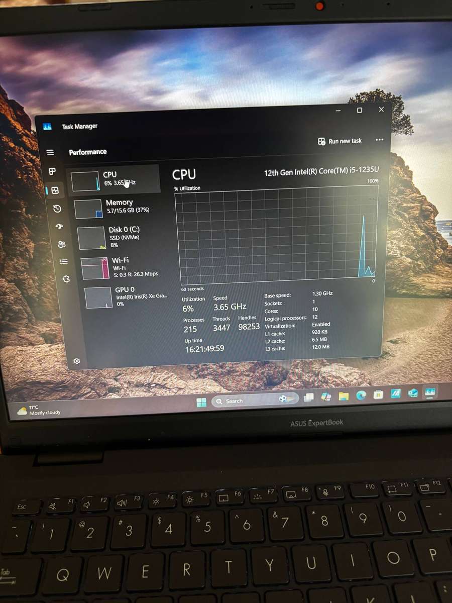 Asus Expertbook i5 12th gen under warranty
