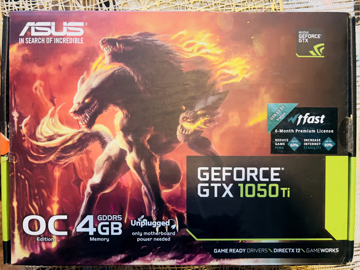 ASUS Cerberus GeForce® GTX 1050 Ti OC Edition 4GB GDDR5