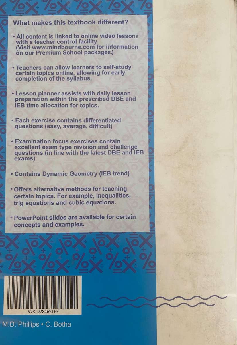 Mindbourne mathematics grade 11 textbook