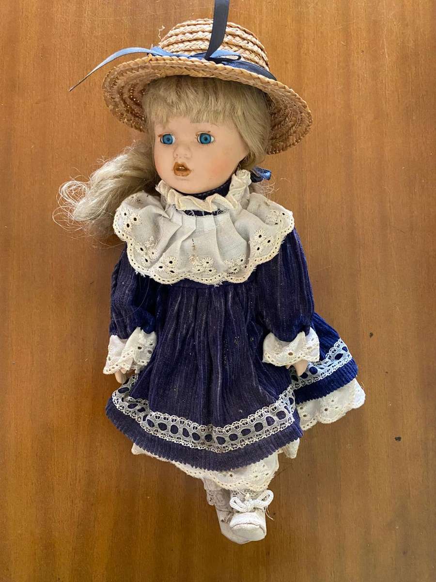 3 Porcelain dolls- Boy, girl and clown