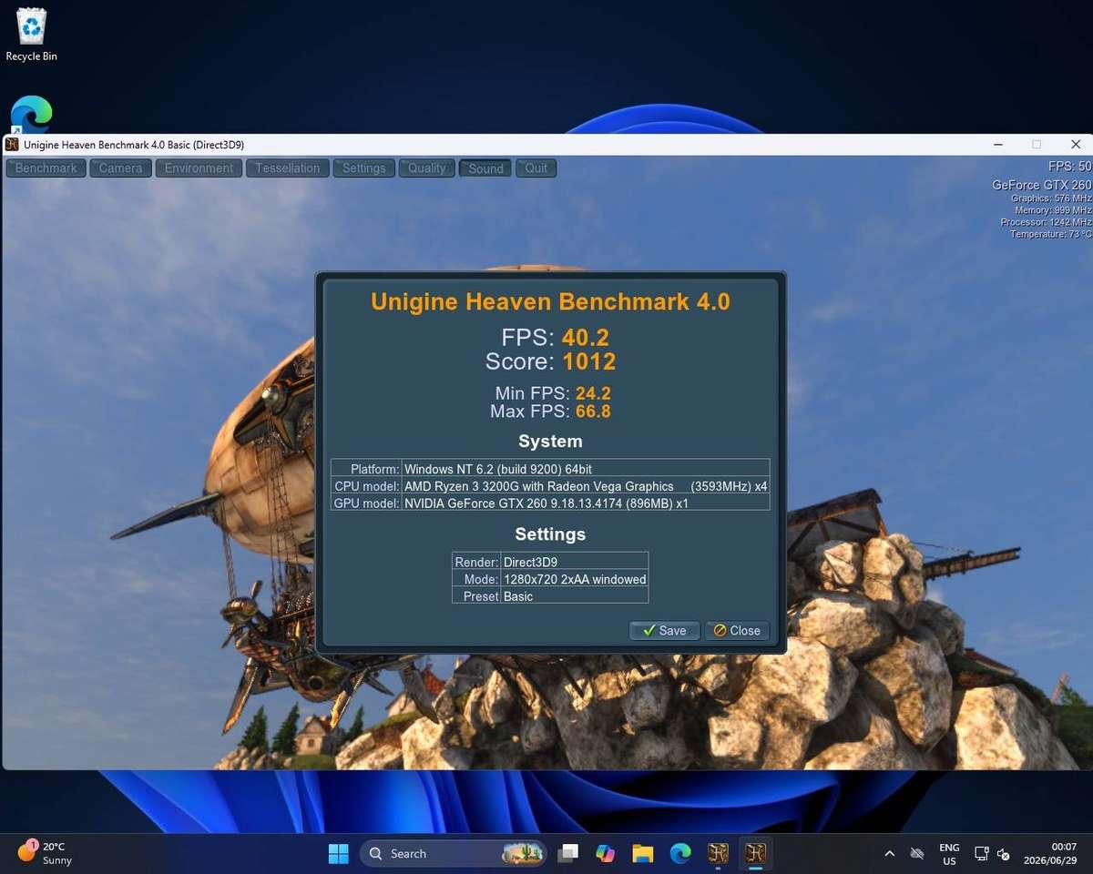 MSI GeForce GTX 260 896MB