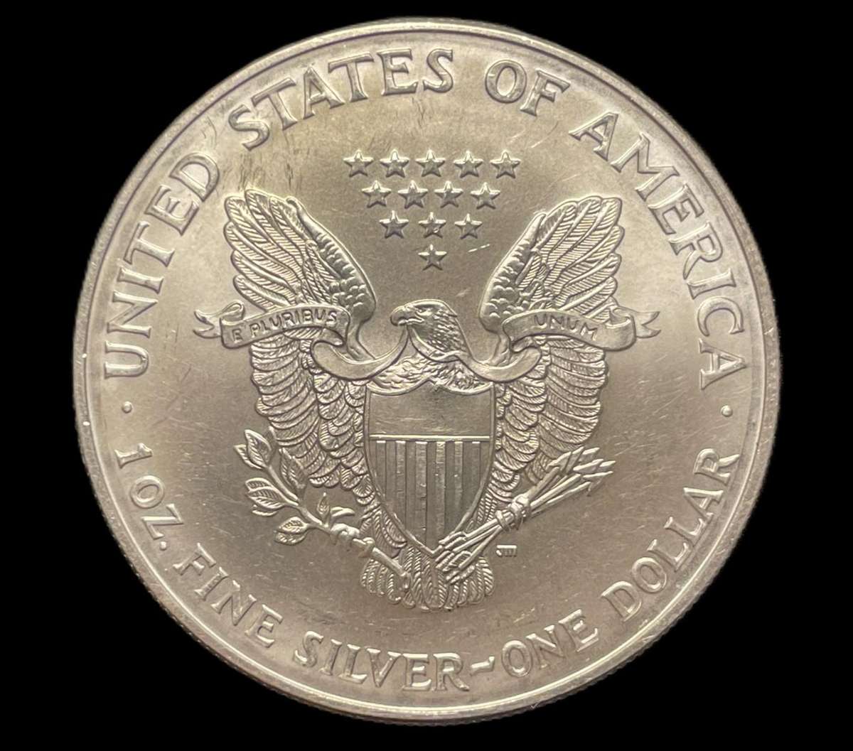 Uncirculated 2002 silver 1 oz USA "Liberty dollar" coin - Current silver value is R648.71