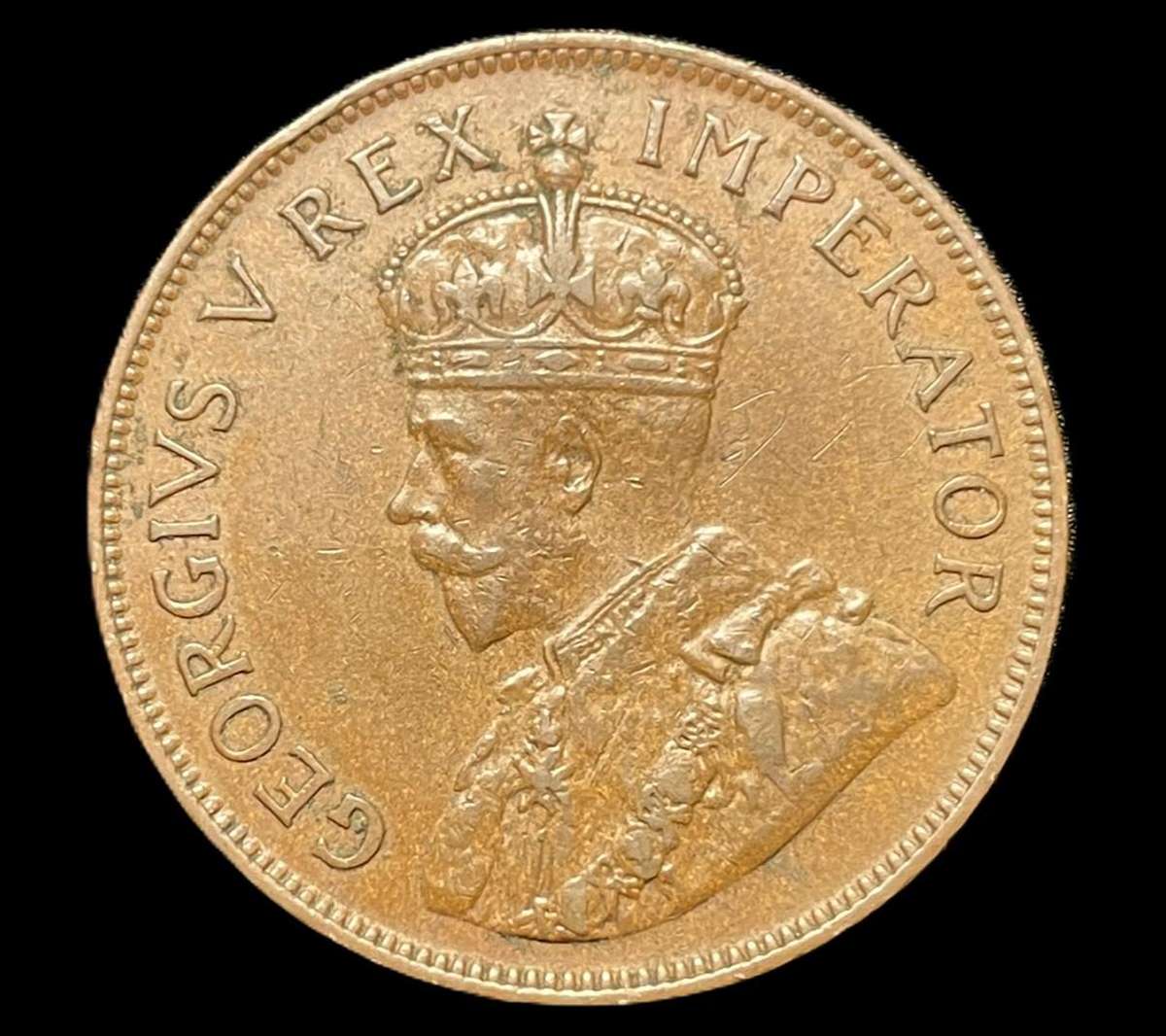 Scarce 1927 SA Union 1 penny coin - Higher grade coin - Harder date to find