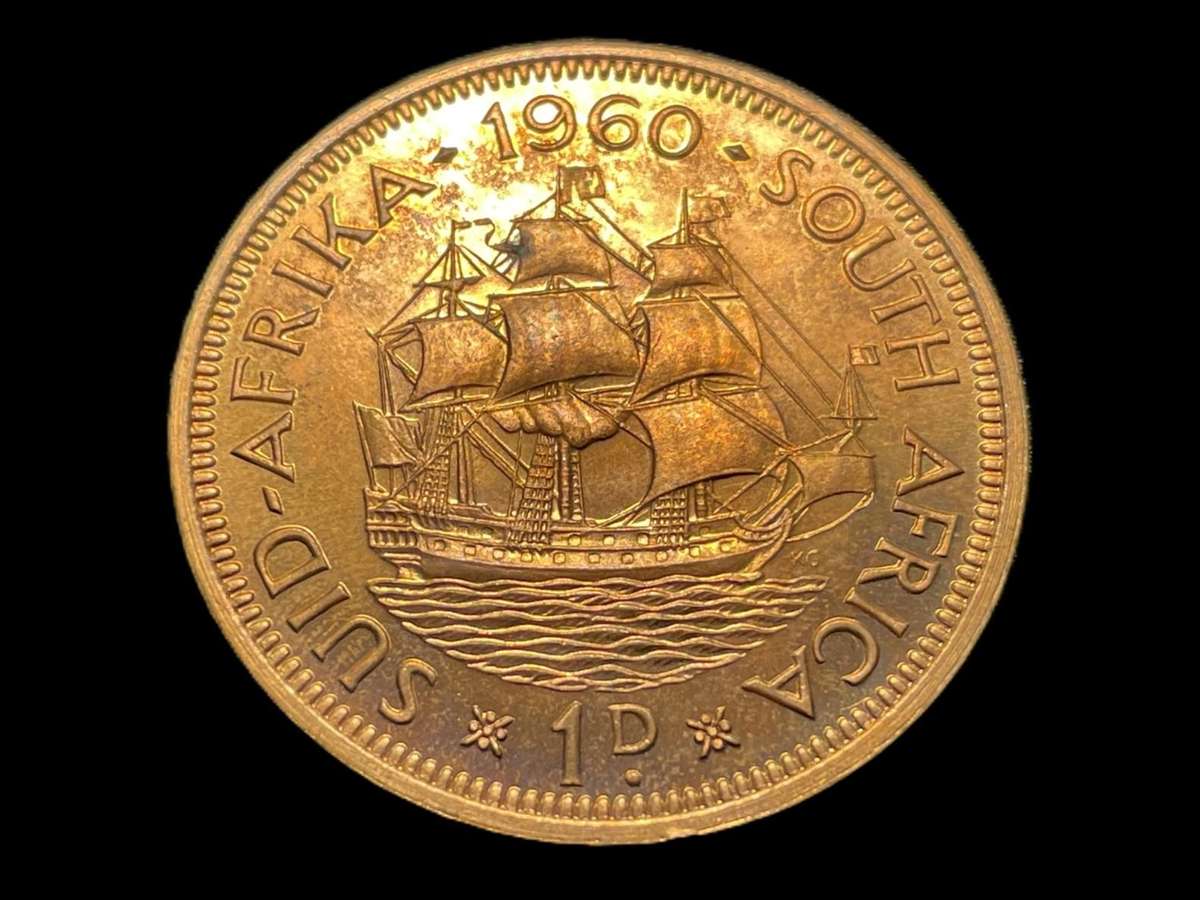 Beautiful proof 1952 SA Union 1 penny coin - Low proof mintage