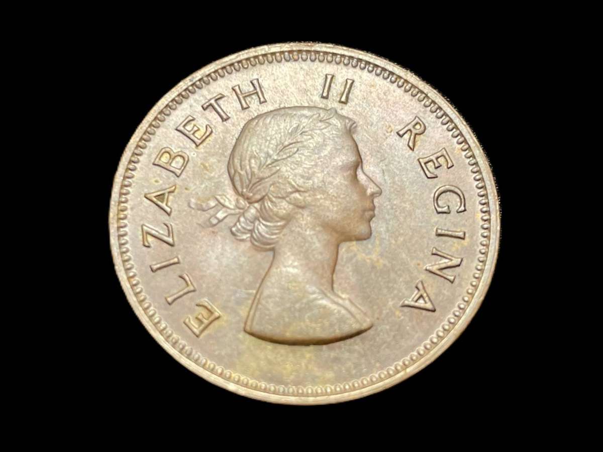 Scarce 1954 SA Union ½ penny coin - High grade - Only 100,897 minted