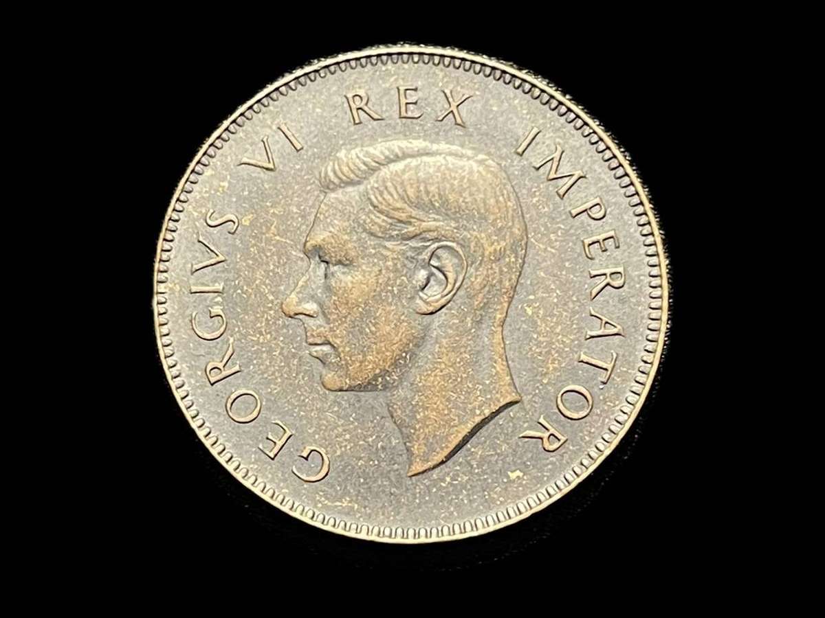 Scarce 1937 SA Union ¼ penny coin - High grade - Only 38,254 minted