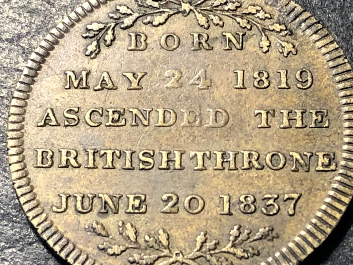 Very nice Queen Victoria Coronation token from 1837