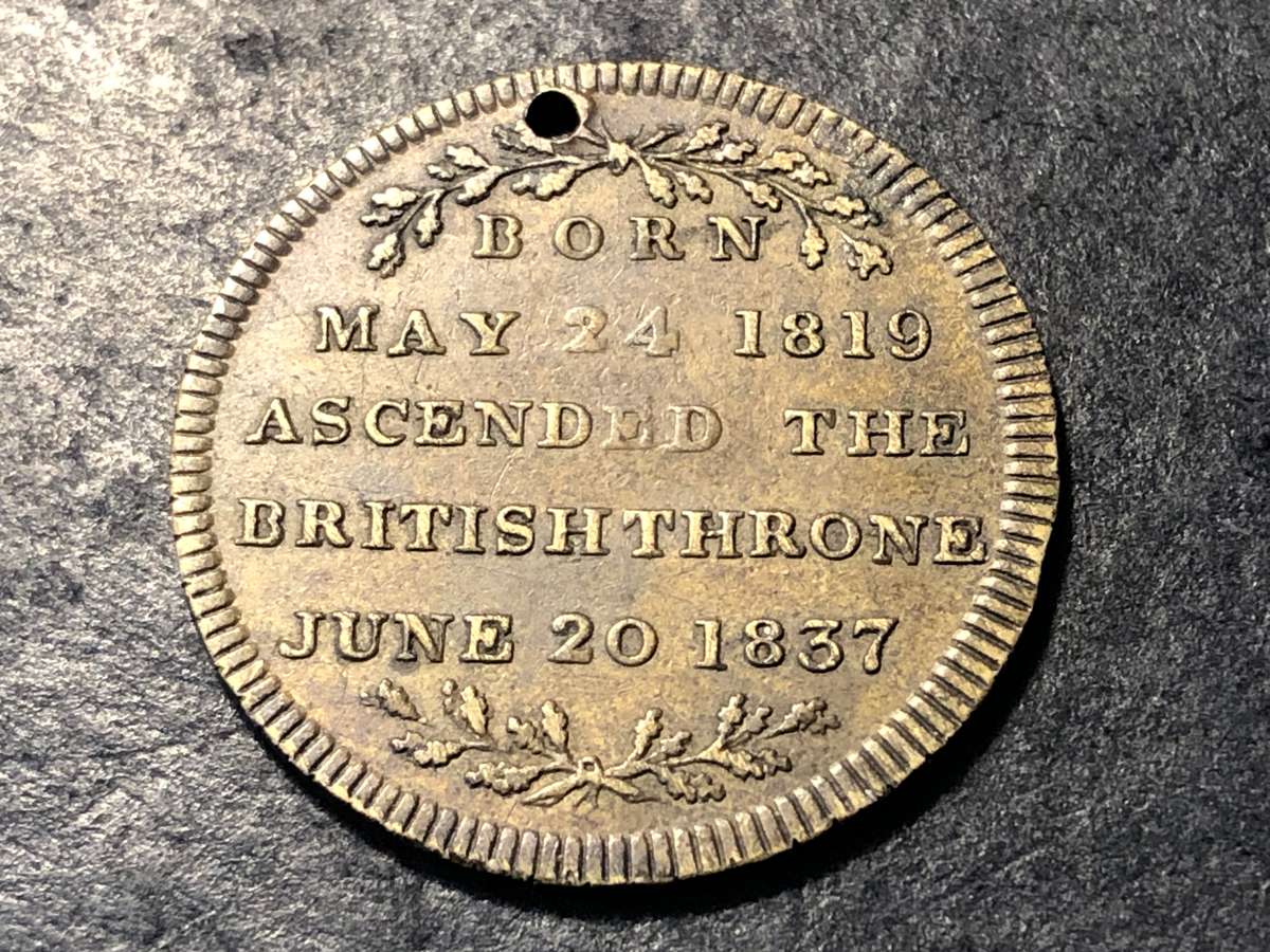 Very nice Queen Victoria Coronation token from 1837