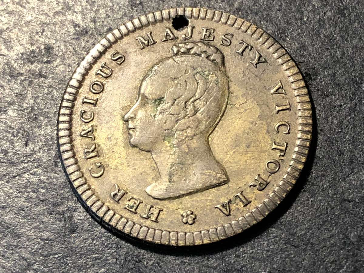 Very nice Queen Victoria Coronation token from 1837