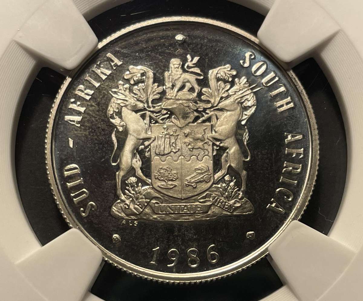 1986 RSA 1 Rand Coin - PF69 Graded by SANGS