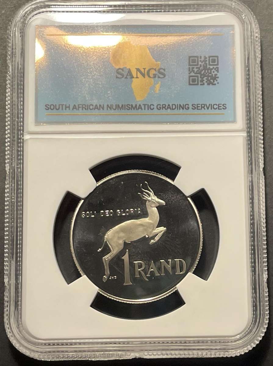 1986 RSA 1 Rand Coin - PF69 Graded by SANGS
