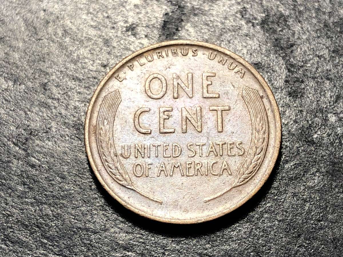 1910 American Wheat penny (1 cent) Bronze coin - No mintmark