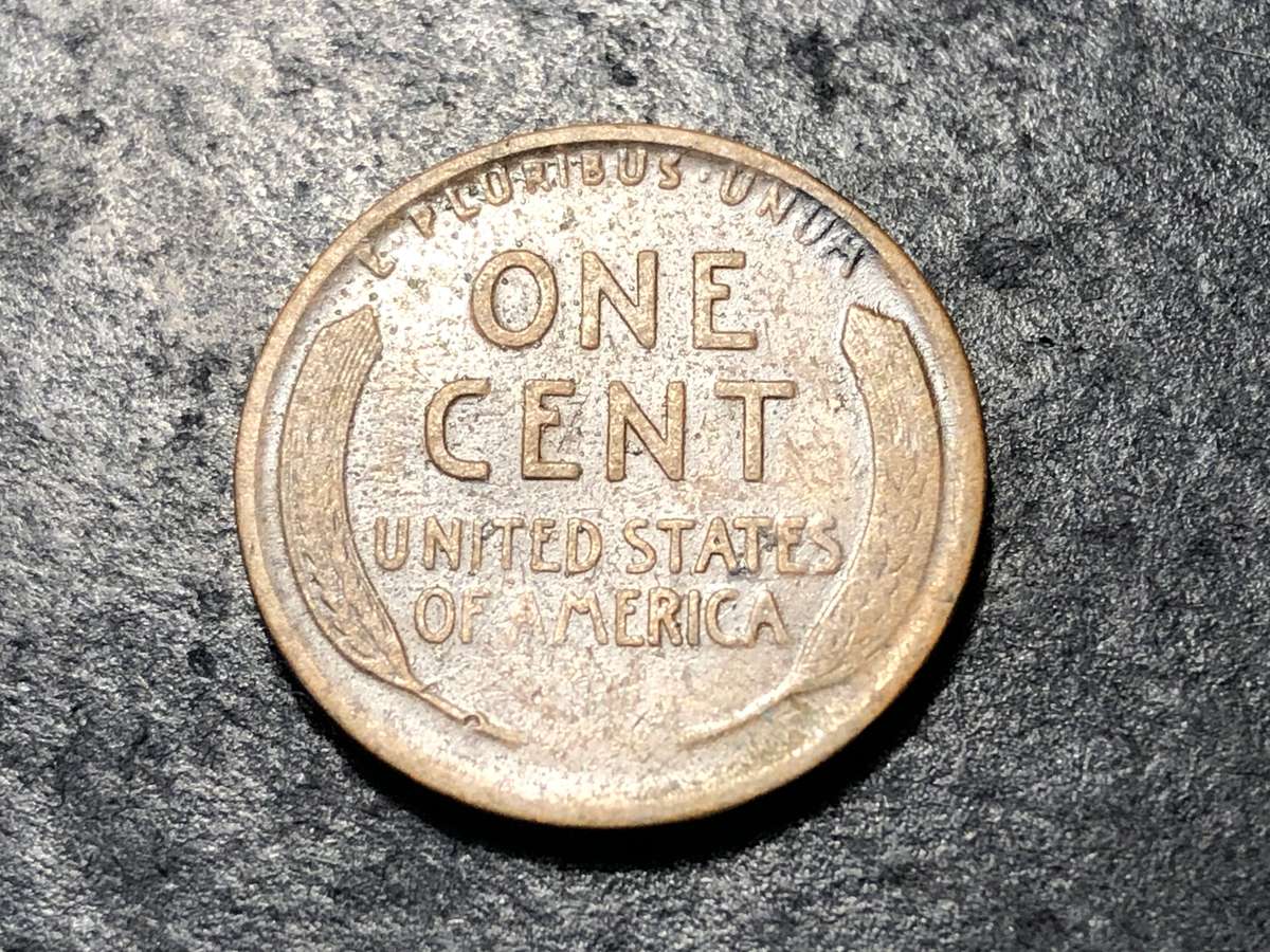 1918 American Wheat penny (1 cent) Bronze coin - Denver (D) mintmark