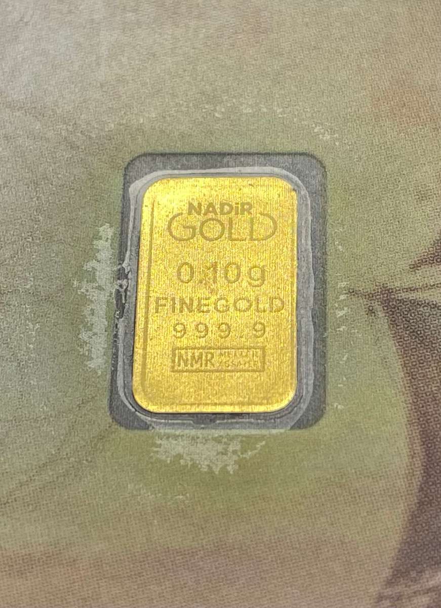 Karatbar 999.9 Pure GOLD bar - 0.1 grams each