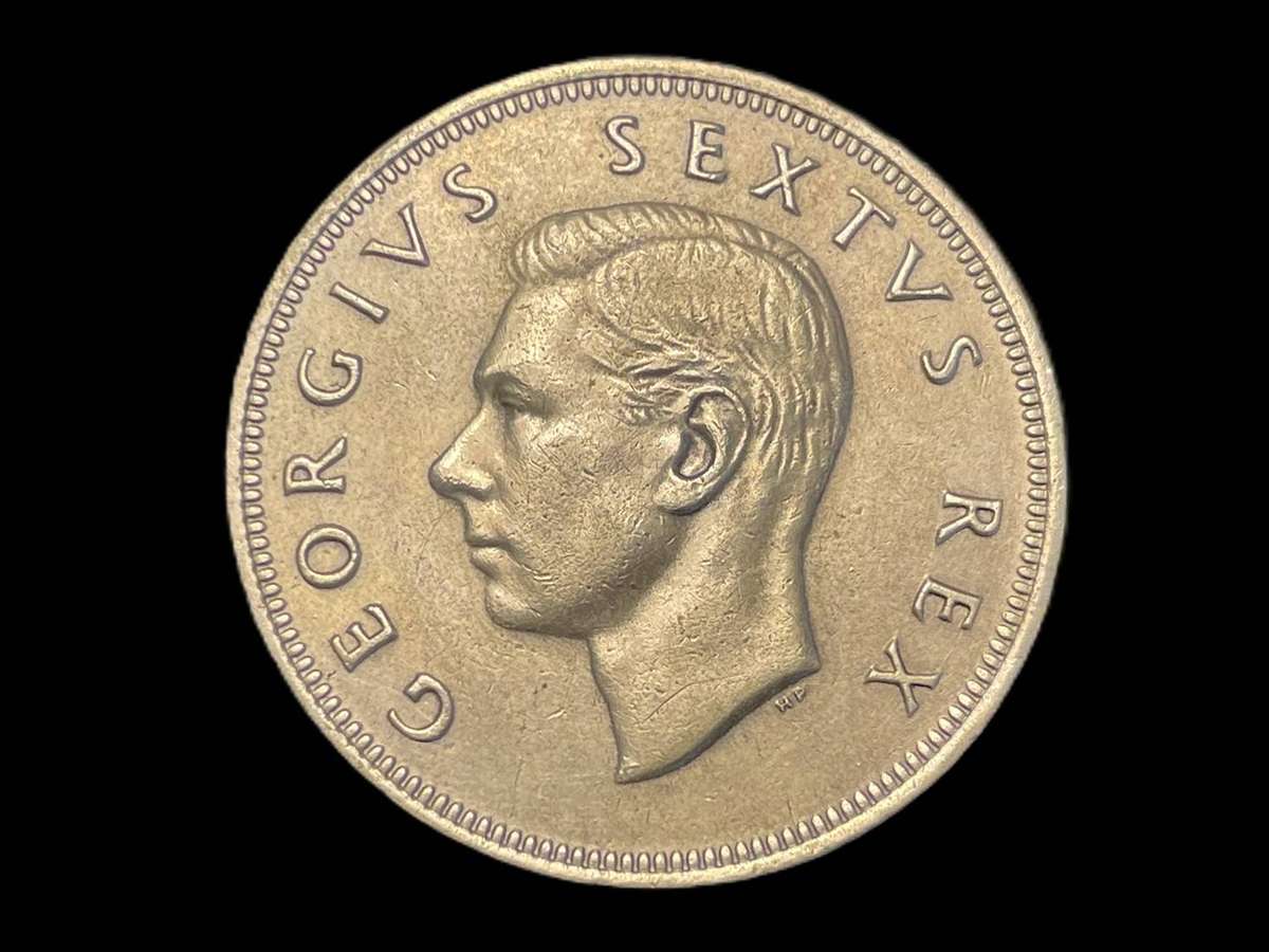 Rare 1949 S.A. Union silver 2 ½ shillings coin - Circulation issue - Only 1,891 minted