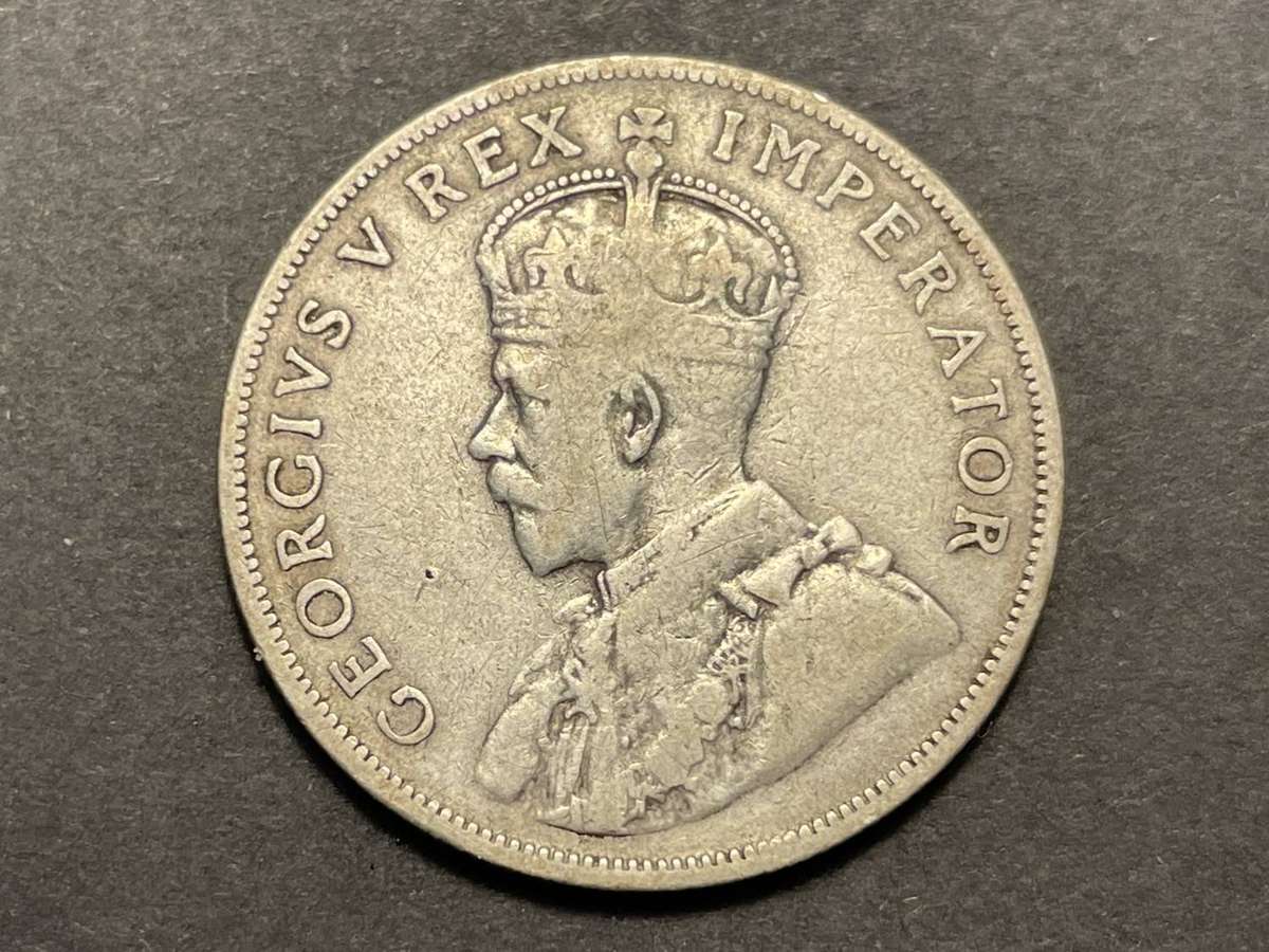 Very rare 1925 SA Union silver 2 shilling coin - VF catalogue value is R25,000