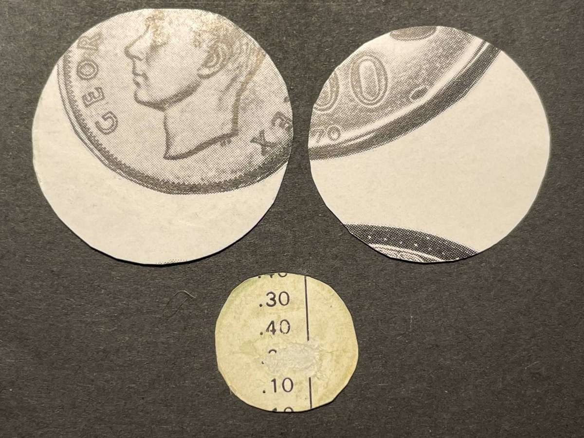 Fillers - 1931 SA Union printed fillers for the 2/6-, 2/-, and 3D - Proper size