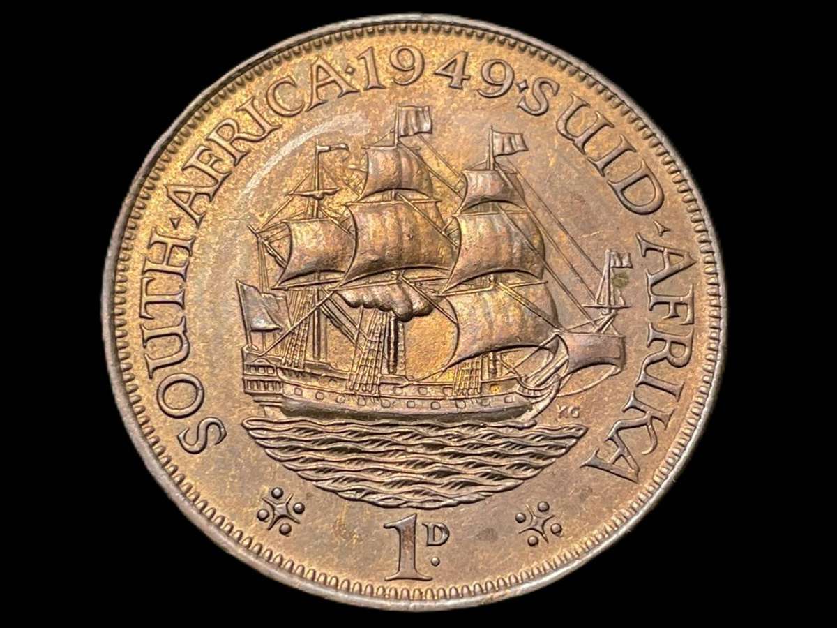 Very good 1949 SA Union 1 penny coin - Excellent condition