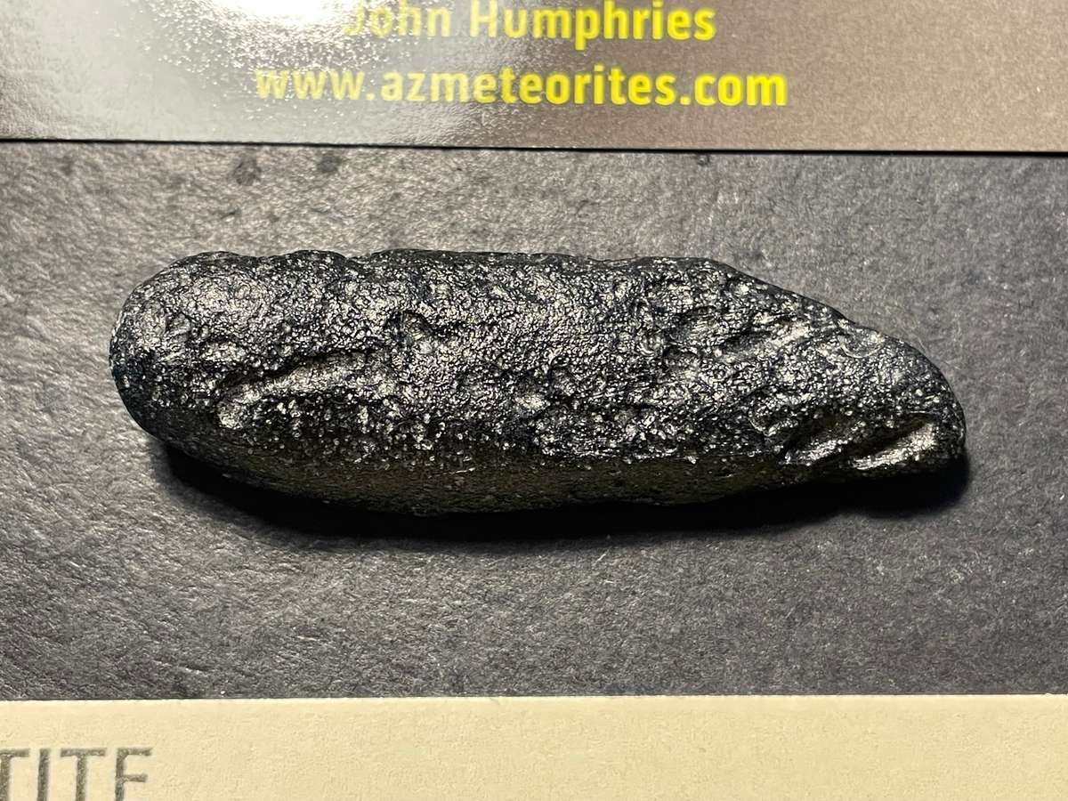 Large 80.9 ct Genuine Tektite meteorite impact crater stone with Certificate of Authenticity