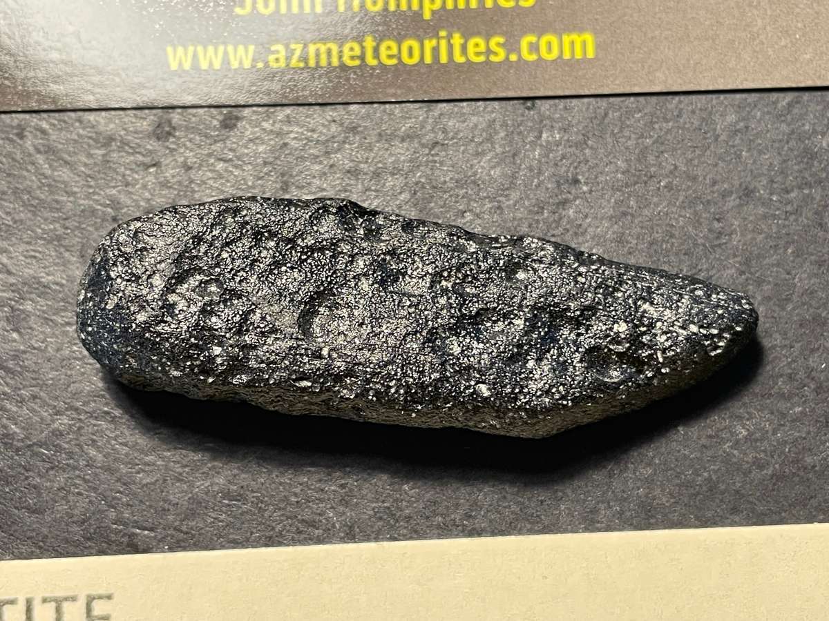 Large 80.9 ct Genuine Tektite meteorite impact crater stone with Certificate of Authenticity