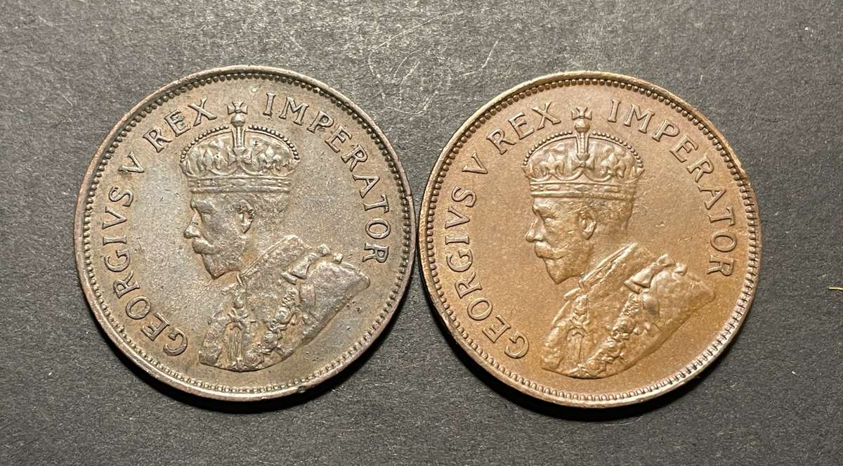 Complete set of SA Union ½ penny coins from 1923 to 1960 - Some are in a very good condition