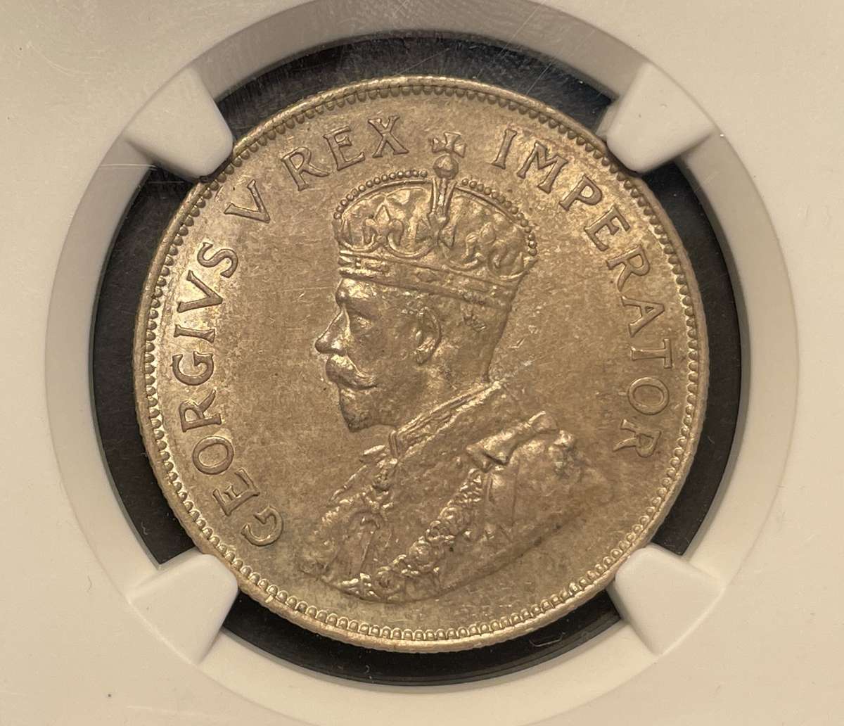 Scarce 1936 SA Union silver 2 ½ shillings coin graded AU58 by NGC - Catalogue value is R10,000