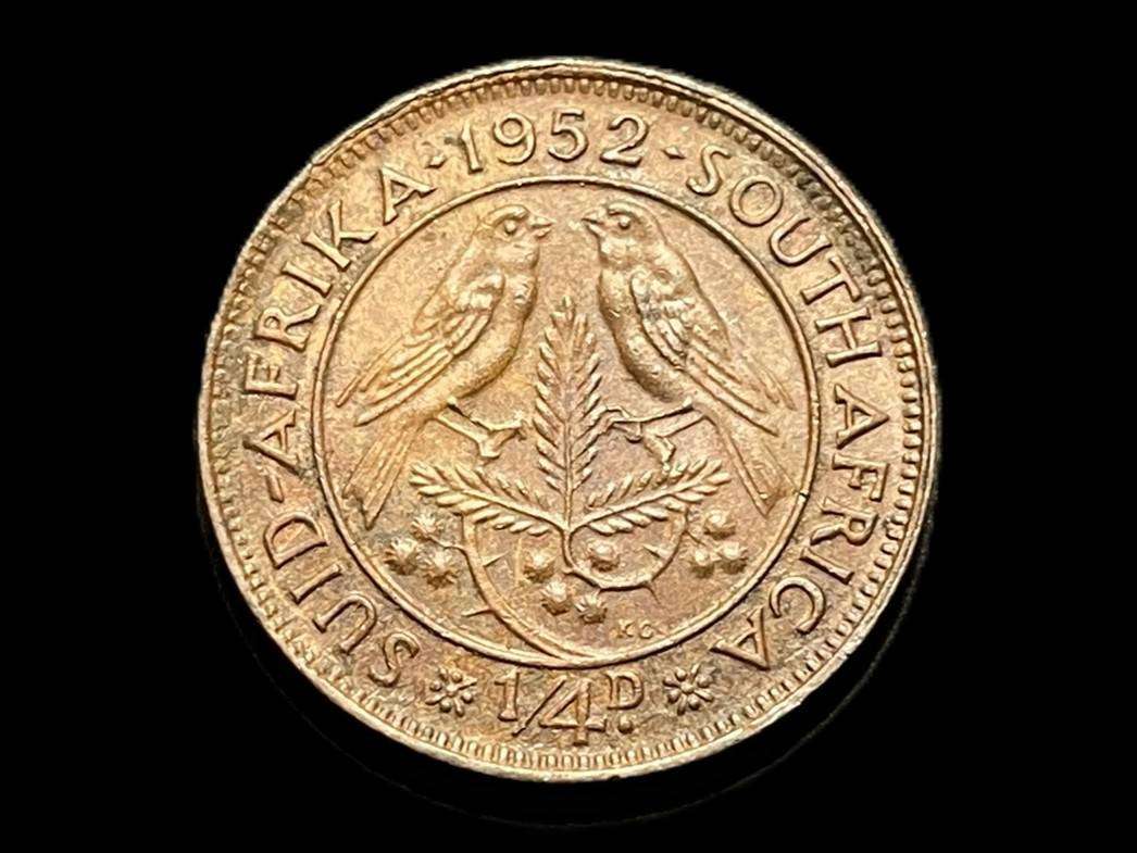1952 SA Union ¼ penny coin