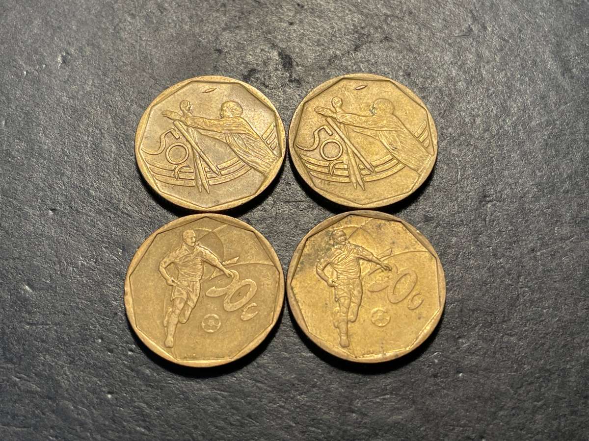 Lot of 4 commemorative 50 cents coins - 2002 and 2003