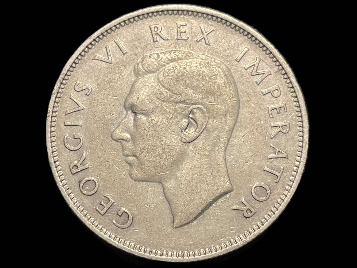 Scarce 1947 SA Union silver 2 ½ shilling coin - Only 3,582 minted