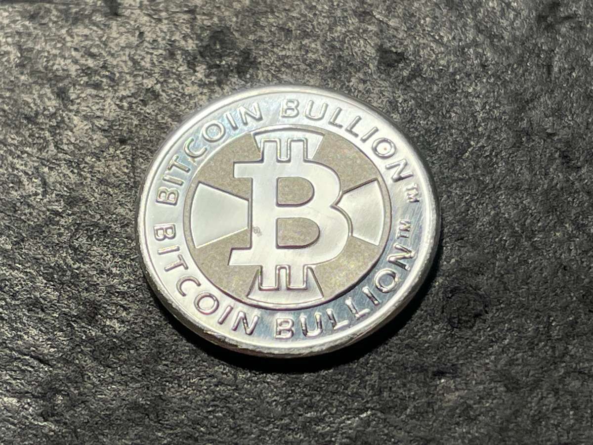 Silver Bitcoin Bullion round - 1 gram pure silver - Proof condition