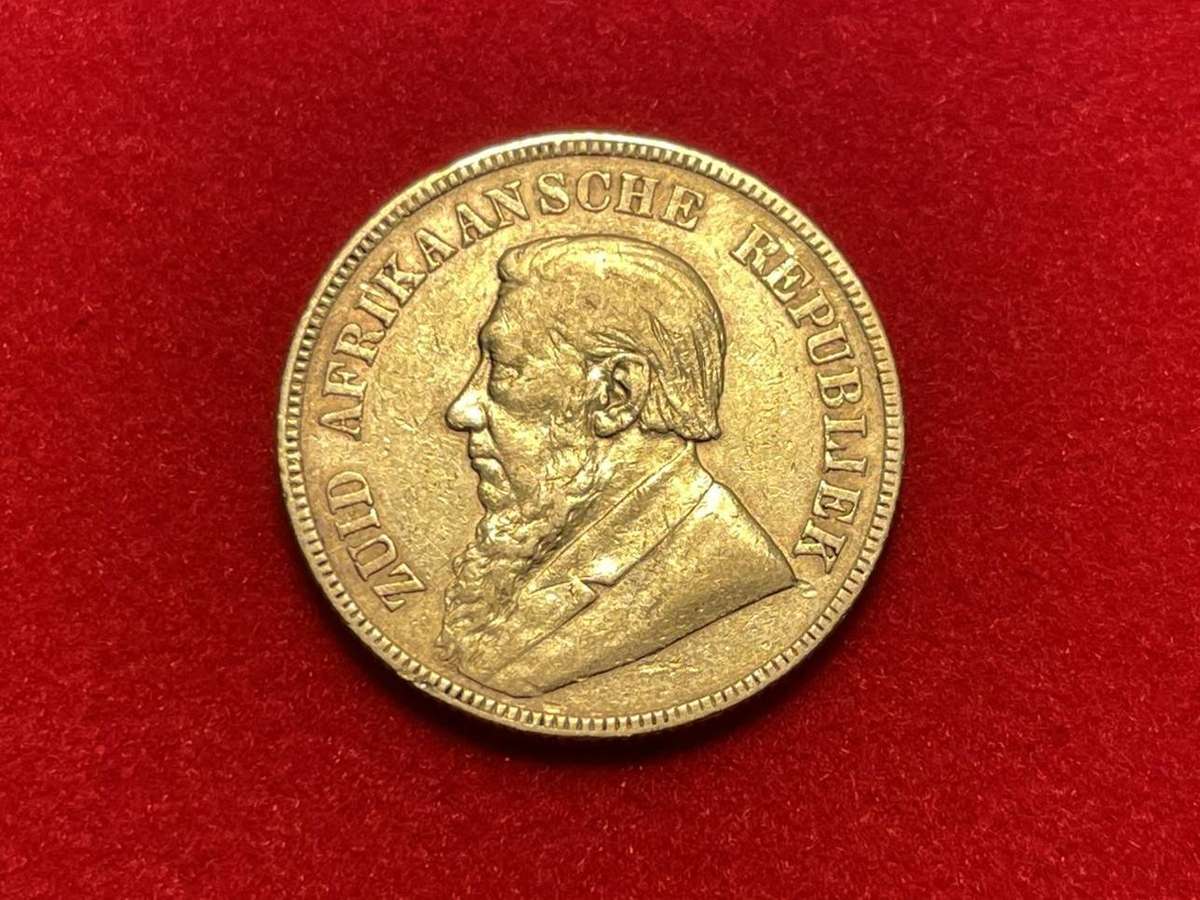 ZAR Kruger 1896 Gold One Pound coin - High value