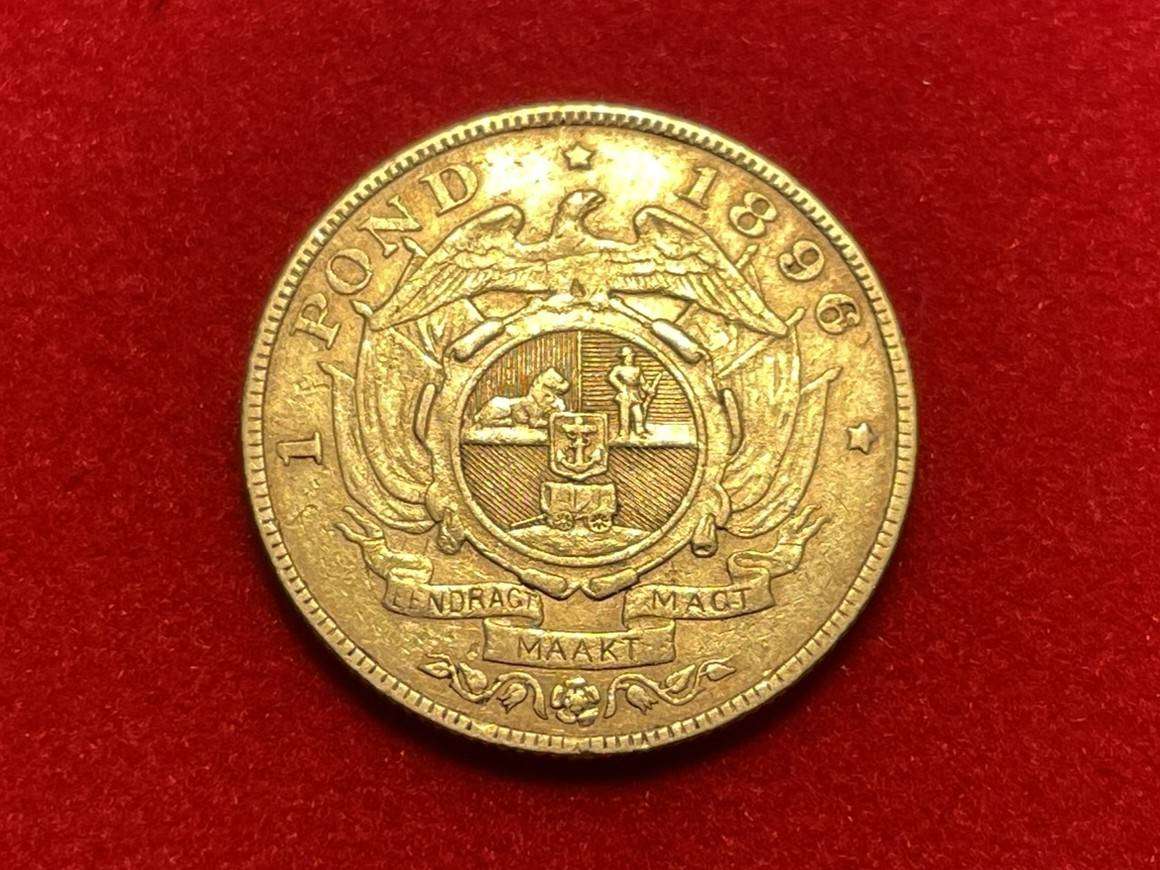 ZAR Kruger 1896 Gold One Pound coin - High value
