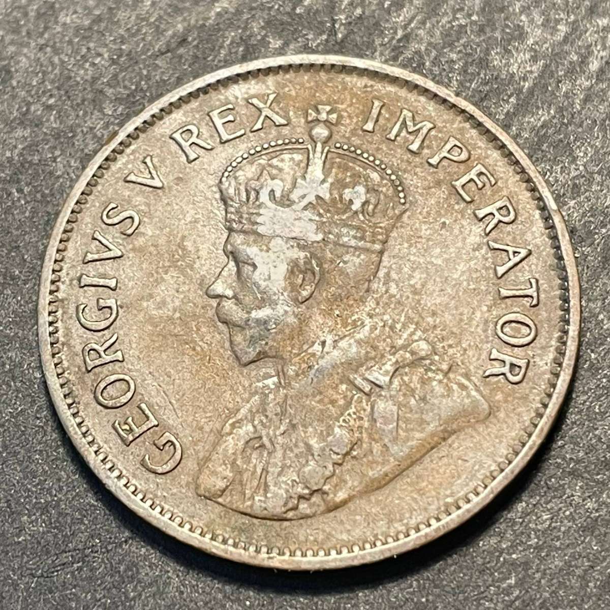 1931 South African bronze 1/2 penny coin