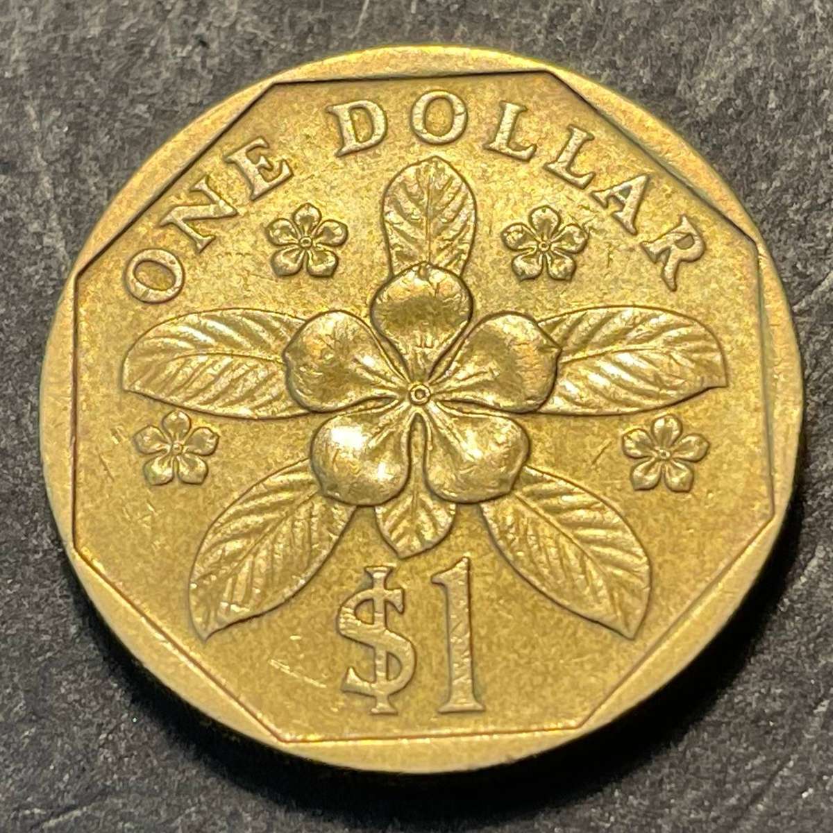 1989 Singapore 1 dollar coin