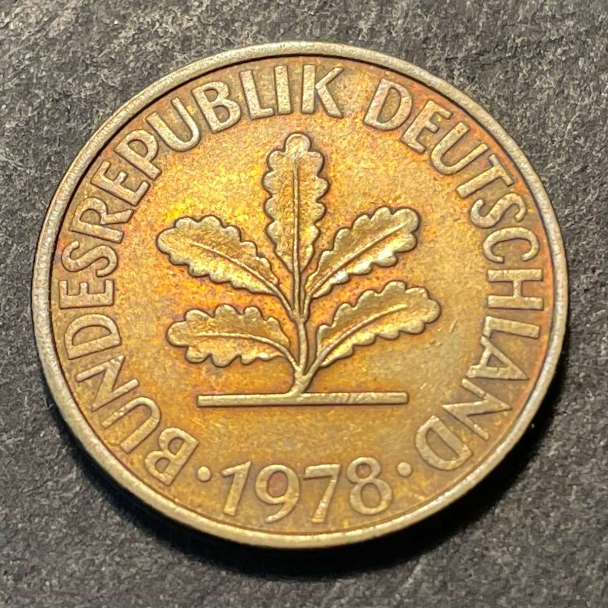 1978 Germany 10 pfennig coin