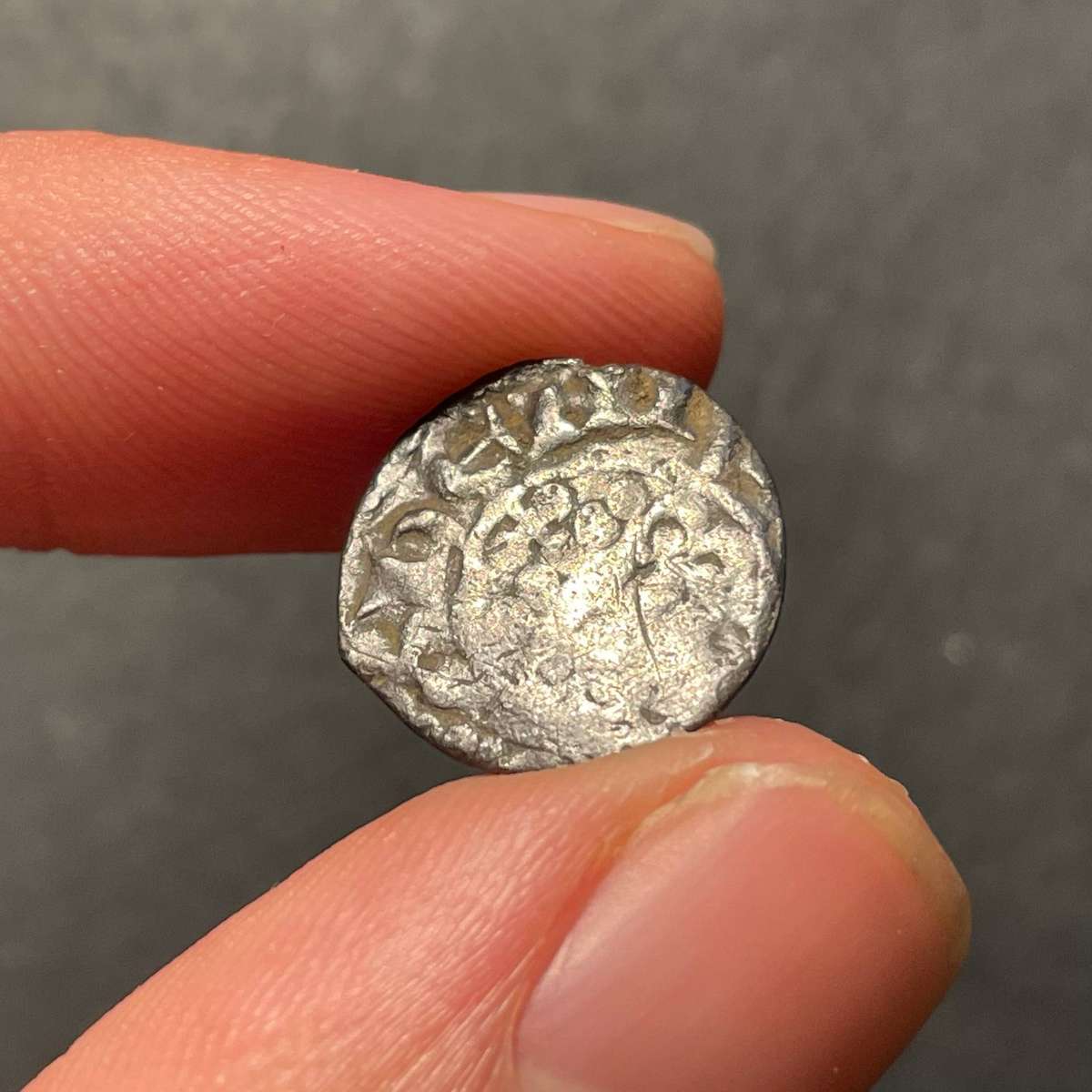 13th century British hammered silver penny coin - Unidentified