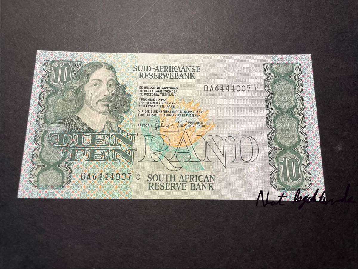 Excellent 1985 South Africa GPC de Kock third issue 10 rand banknote