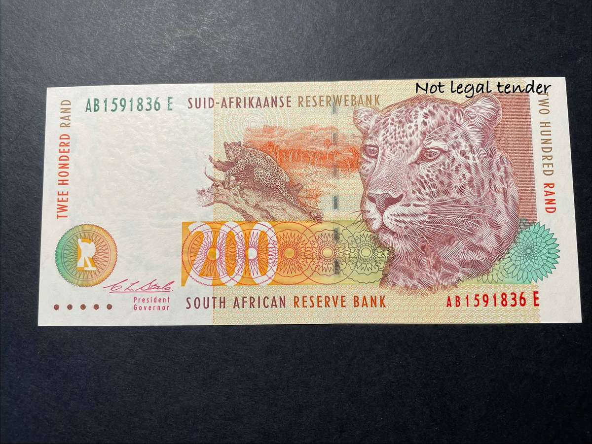 Excellent CL Stals 2nd issue R200 banknote - Crisp UNC condition