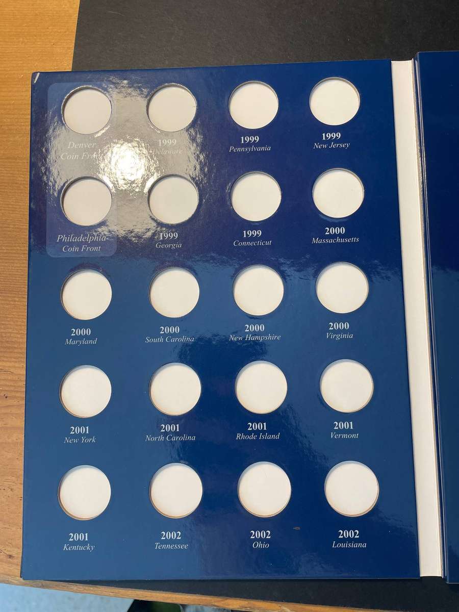 American 50 state quarter dollar set coin folder - As per photos