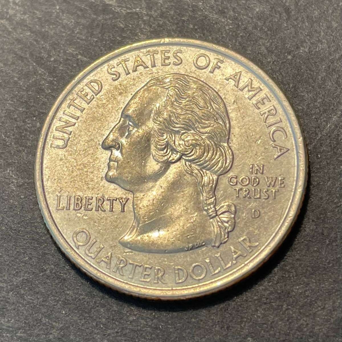 2000 American commemorative 1/4 dollar coin - State of Massachusetts (Denver mint)