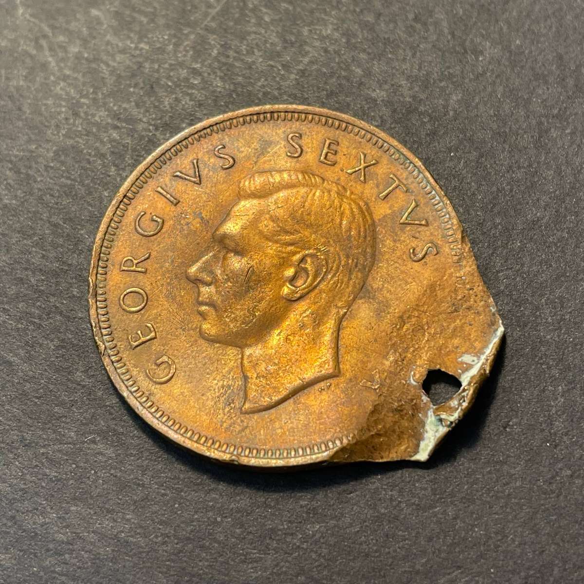 1949 bronze penny made into a pendant - As per photos