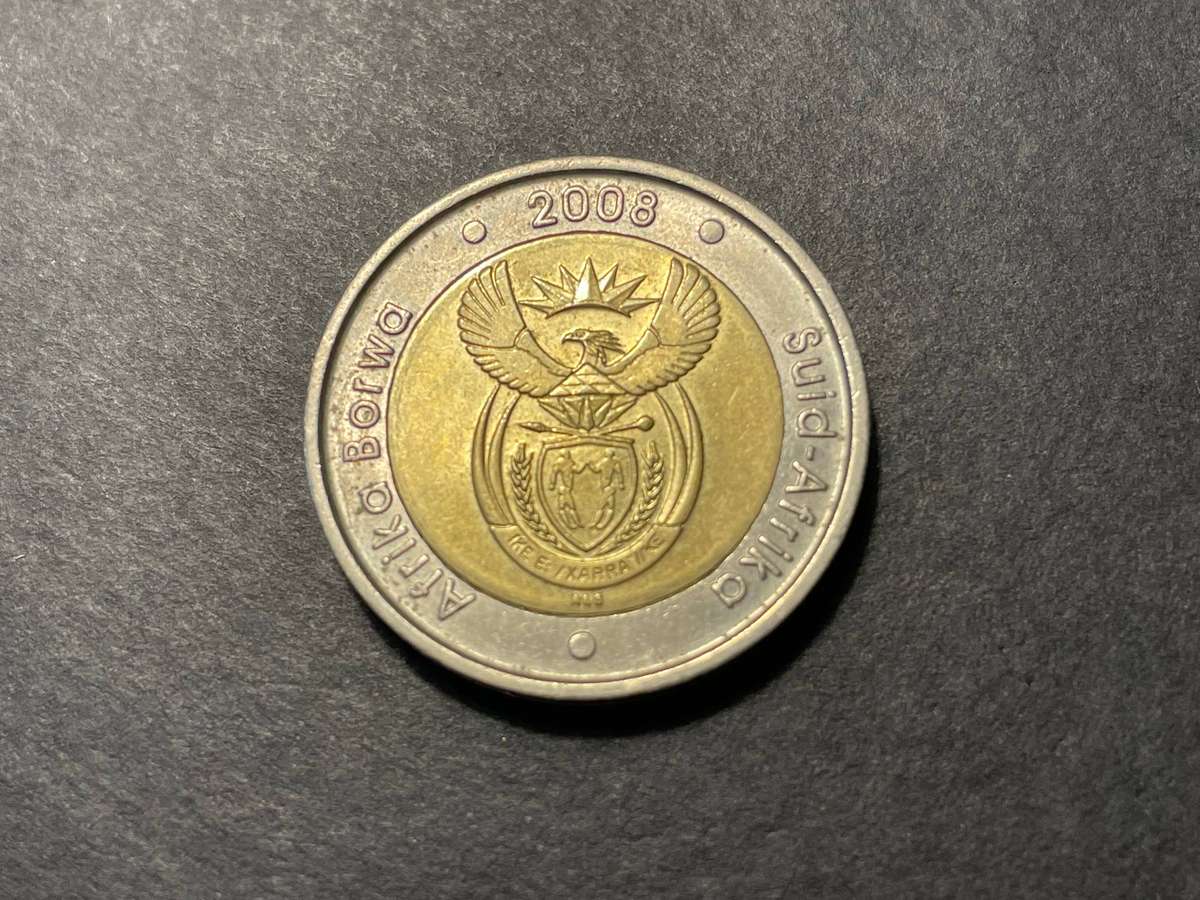 2008 Mandela 90th Birthday R5 coin