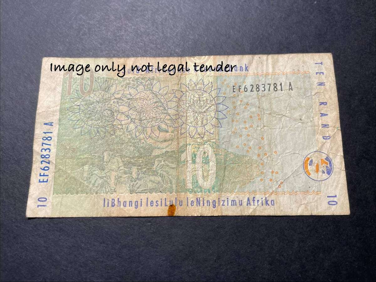 TT Mboweni 2nd issue R10 banknote - Well used
