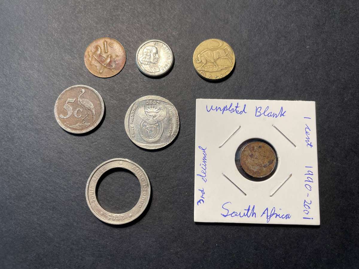 Lot of 7 coins with post mint damage etc