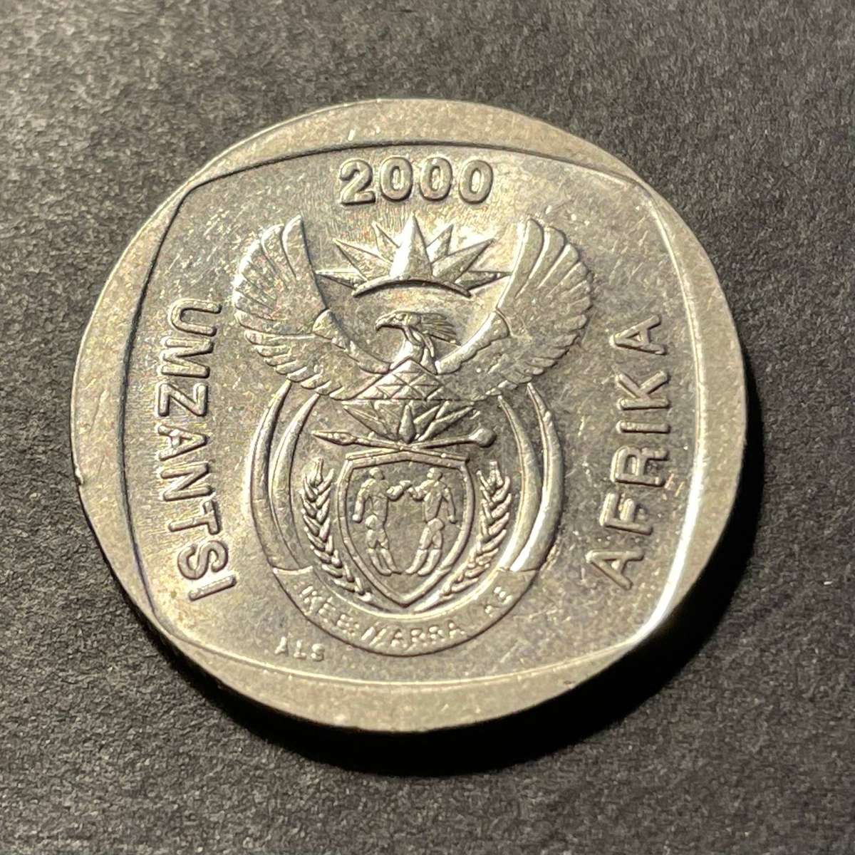 2000 South African 2 rand coin - As per photos