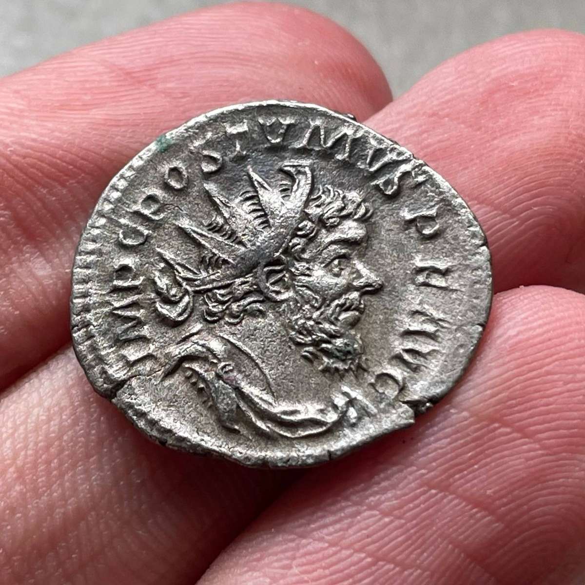 Very nice silver double denarius of the Roman emperor Postumus - As per photos
