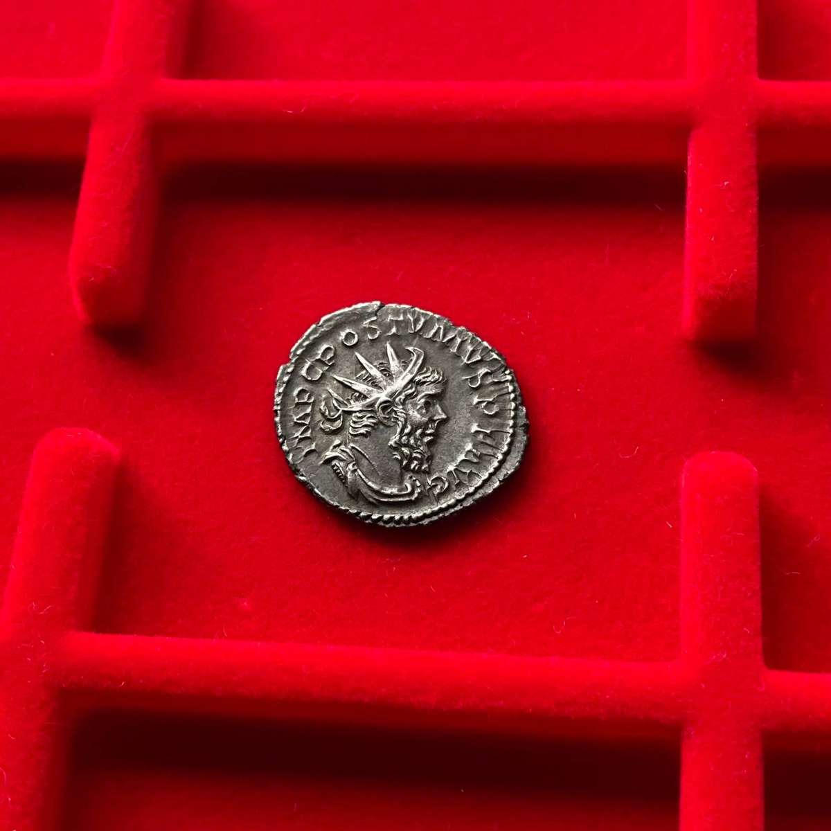 Excellent silver double denarius of the Roman emperor Postumus - As per photos