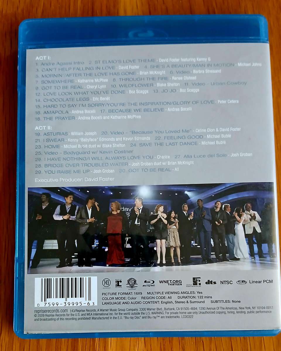 Blu-Ray disc - David Foster and Friends HIT MAN