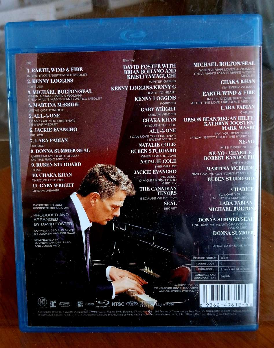 Blu-Ray disc - David Foster and Friends HIT MAN RETURNS
