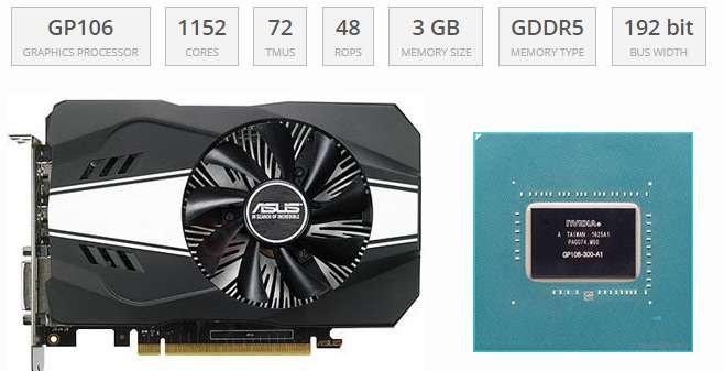 ASUS PHOENIX GTX 1060 3GB  ** GAMING GRAPHICS CARD ** EXCELLENT CONDITION ** WARRANTY **